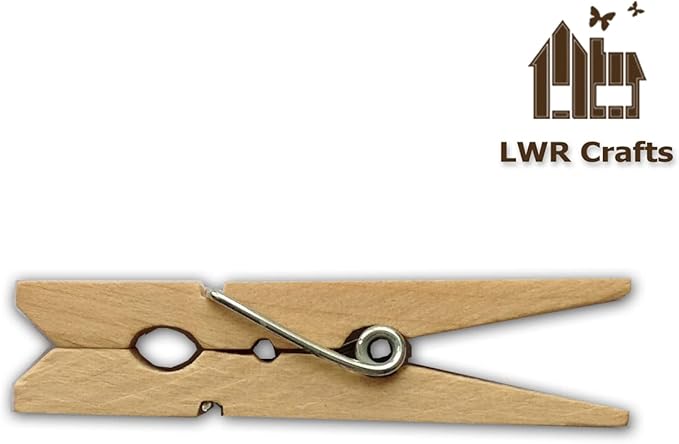 LWR CRAFTS Wooden Small Clothespins 1-7/8" 4.8cm 50 Pieces Per Pack - Image 11