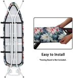 Oil Painting Iris Flowers Ironing Board Cover-15x 54 White Pink Iris Flower - Image 5