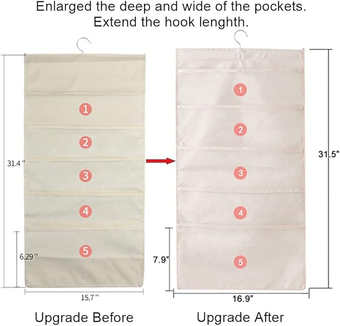 Bseash Enlarged Closet Hanging Bra Organizer - Image 3