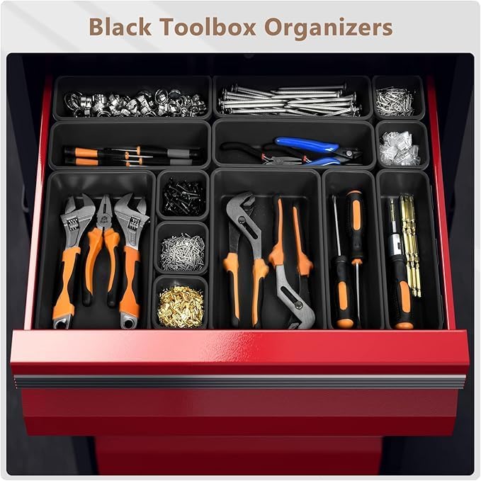 A-LuGei 【 】 Tool Box Organizer【Fits 100+ Tools】 Black Garage - Image 5