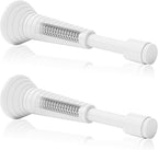 2Pcs White Spring Door Stops, Screw in & Adhesive Door Stopper by Sckeinwg