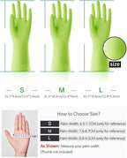 Alimat PluS 3 Pack Reusable Cleaning Gloves Latex Free, Dishwashing Rubber - Image 2