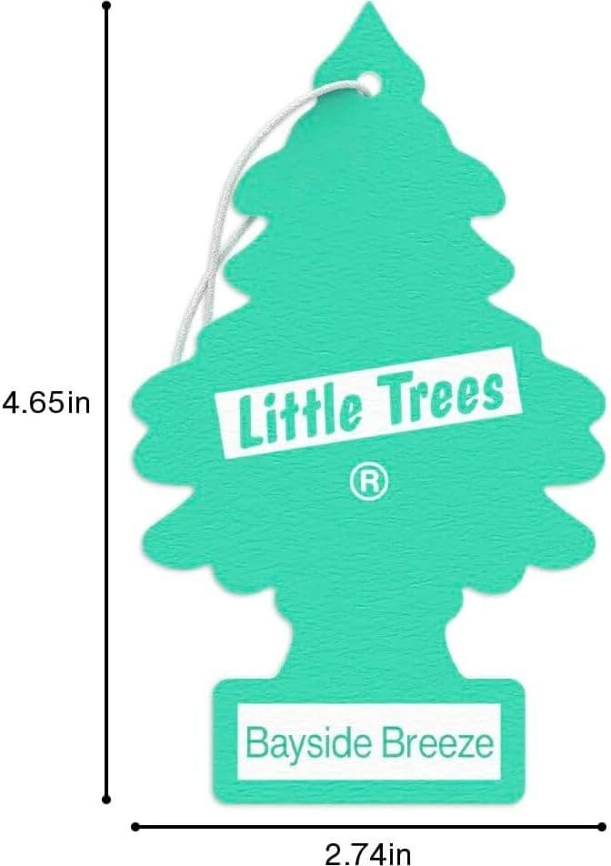 Little Trees Cardboard Hanging Car, Home & Office Air Freshener, Bayside Breeze - Image 7