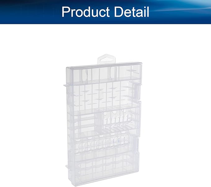 Heyiarbeit Battery Storage Box Battery Storage Case Transparent Holder - Image 4