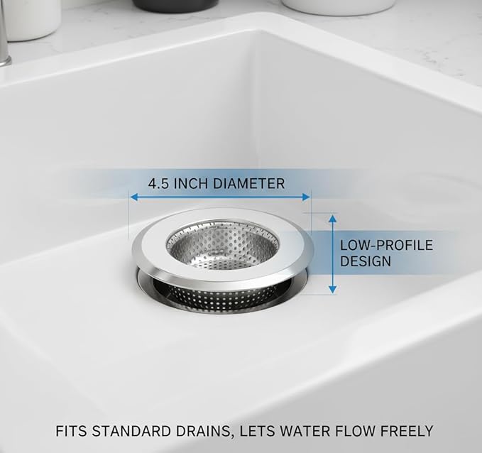 3-Pack 4.5 Inch Sink Strainers - Image 6