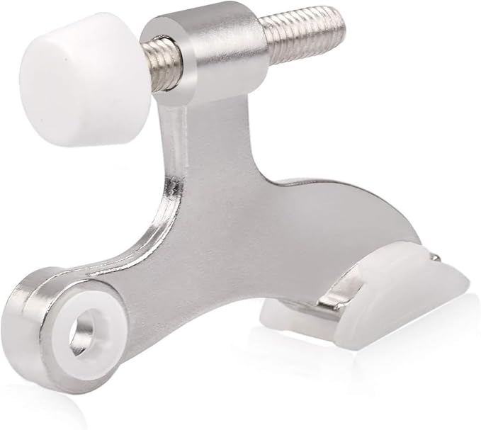 HOMOTEK 12 Pack Hinge Pin Satin Nickel Door Stopper, Adjustable Deluxe Heavy by HOMOTEK