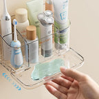 Toothbrush Holder for Bathroom Wall Mounted, 5 Slots Acrylic Toothbrush and - Image 7