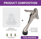 Door Stopper with Adhesive Bracket Stickers, No Drilling or Tools Needed - Image 6