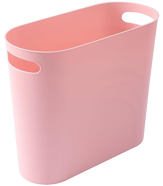 rejomiik Small Trash Can, 3.5 Gallon Slim Garbage Can Plastic Waste Basket by rejomiik