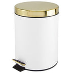 mDesign Pedal Bin — Metal Waste Bin - Image 8