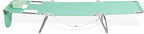 Ostrich 4-Position Outdoor Chaise Lounge w/Face Cushion & Arm Holes, Teal - Lightweight Folding Lounger w/Adjustable Reclining Backrest, Portable w/Carry Strap, 250 lb Weight Capacity - Image 9