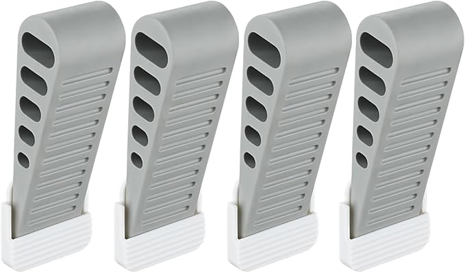 JQK Rubber Door Stopper Wedge, Wooden Floor, DSB61-GY-P4 by Homeimprovement