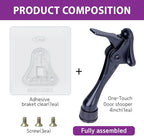 Door Stopper with Adhesive Bracket Stickers, No Drilling or Tools Needed - Image 6