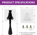Door Stopper with Adhesive Bracket Stickers, No Drilling or Tools Needed - Image 4