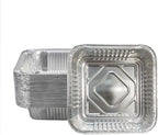 Non-Stick Disposable Air Fryer Aluminum Foil Liners Square 50PCS, Oil-Proof by ANQIA