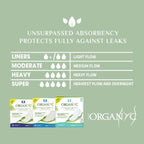 Organyc - 100% Certified Organic Cotton Inside and Out Feminine Pads, Sanitary - Image 4