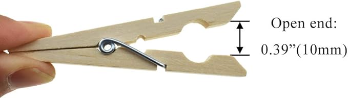 HAHIYO Wooden Clothes Pins Clothespins Large Do NOT Fall Apart 2.87 inches - Image 4