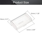 Fielect 2 x AA Battery Storage Case Holder Organizer Box Transparent 5Pcs - Image 2