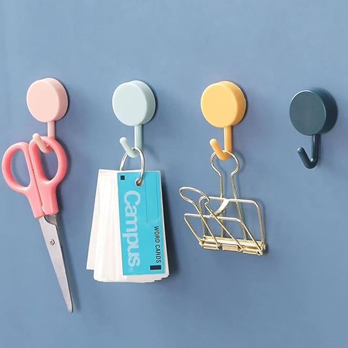 6 Pack Adhesive Hooks Cute Utility Hooks, Key Hooks - Image 3