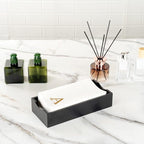 Luxenap 15.8 X 7.9 Inch Linen-Feel Guest Towels, 50 Lettered Hand Towels - Image 9