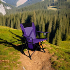 Kijaro Dual Lock Portable Camping Chairs - Enjoy the Outdoors with a Versatile Folding Chair, Sports Chair, Outdoor Chair & Lawn Chair - Dual Lock Feature Locks Position – Kawachi Purple - Image 2