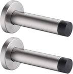 JQK Door Stopper, 304 Stainless Steel Thicken 1mm Sound Dampening Door Stop by Homeimprovement