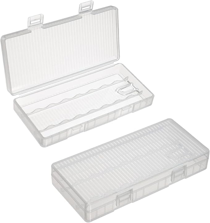 Fielect 8 x AA Battery Storage Case Holder Organizer Box Transparent by Fielect