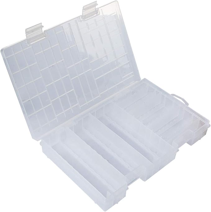 YXQ AA AAA Battery Storage Box Organizer Holder Clear Plastic Case Container - Image 7