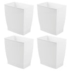 iDesign Small Plastic Bathroom Trash Can, Slim Rectangle Garbage Bin - Image 8