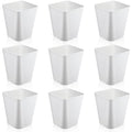 Hoolerry 9 Pieces Garbage Can 2 Gallon Small Trash Cans Bulk Bathroom Trash Bin by Hoolerry