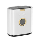 Bathroom Small Trash can with lid, 3.4 gallon/13 Liter Ultra-Thin Plastic Trash by Unknown