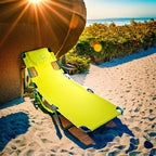 Ostrich The Original Chaise 72 x 22 Inch Lounge Portable Reclining Lounger, Outdoor Patio, Beach, Lawn, Camping, or Pool Tanning Chair, Lime Green - Image 5