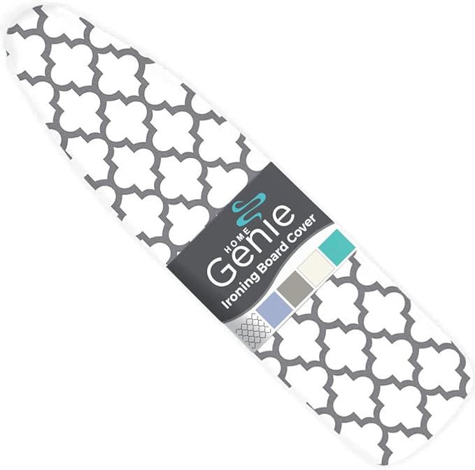 HOME GENIE Ironing Board Cover, Extra Thick Padding, Scorch Resistant Silicone by HomeGenie