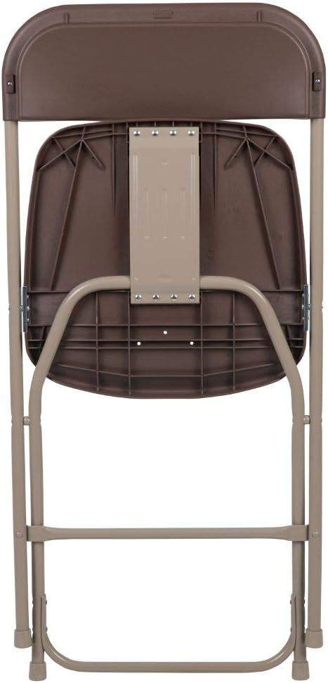 Flash Furniture Hercules™ Series Plastic Folding Chair - Brown - 2 Pack 650LB Weight Capacity Comfortable Event Chair-Lightweight Folding Chair - Image 10