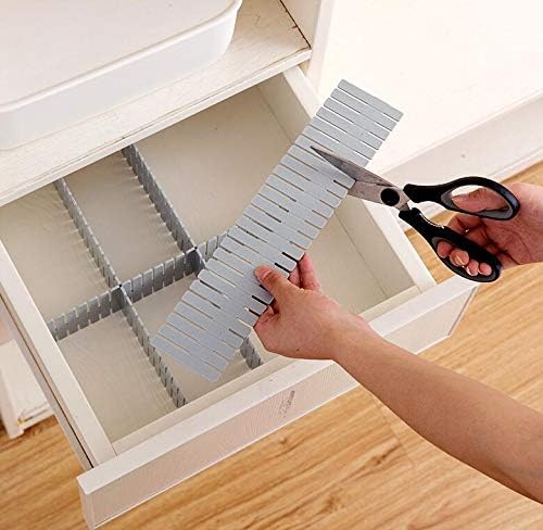 8pcs DIY Plastic Drawer Organizer Adjustable Drawer Dividers - Image 4