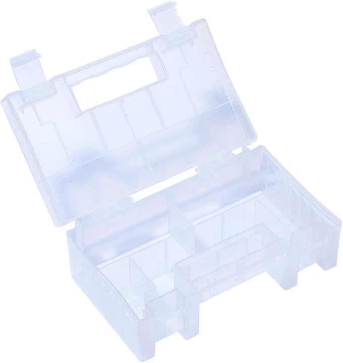 YXQ AA AAA Battery Storage Box Organizer Holder Portable Clear Plastic Case - Image 6