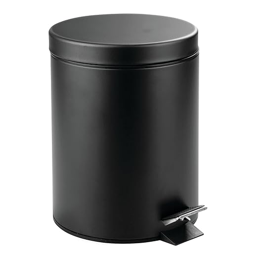 mDesign Pedal Bin — Metal Waste Bin - Image 9