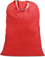 Cotton Canvas Laundry Bag with Handles & Drawstring Straps, Heavy Duty Extra by SANFERGE