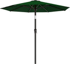 AreShark 9 FT Patio Umbrella for Outdoor, Outdoor Table Umbrella with Push Button Tilt and Crank, Outdoor Patio Umbrellas with 8 Sturdy Ribs for Market, Garden, Pool (Dark Green) by Unknown