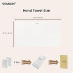 SEMAXE 12 Pack Hand Towels for Bathroom, 100% Cotton Towels - Image 2