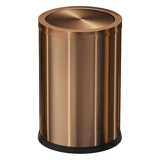 Antique Brass Bathroom Trash can by LEASYLIFE