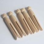 Round Wooden Clothespins, Unfinished Wood Doll Pins - Image 7