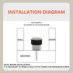 SANATO 25Pcs Nickel Door Stopper Floor Mounted - Image 5