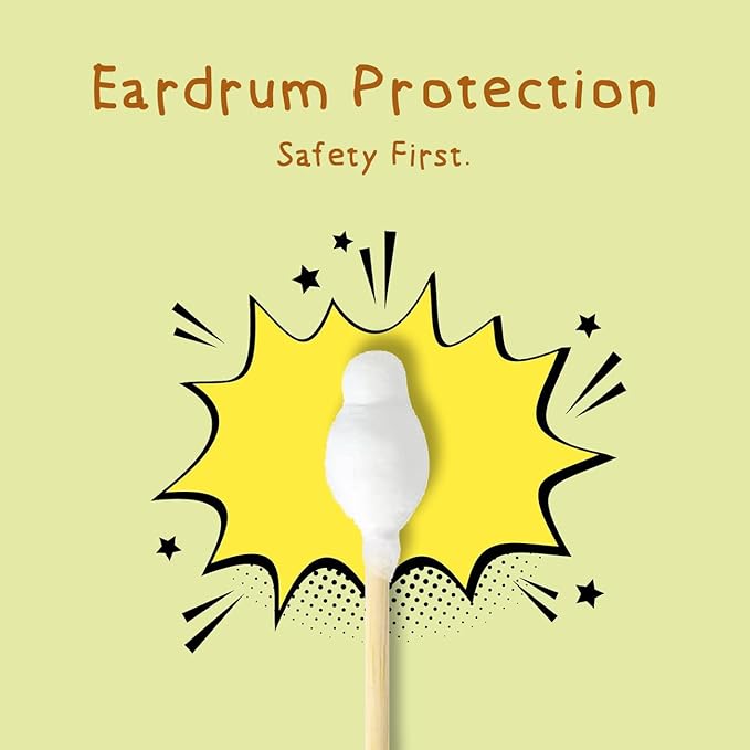 Sea Turtle Bamboo Cotton Swabs, Baby Safety Rim - Image 2