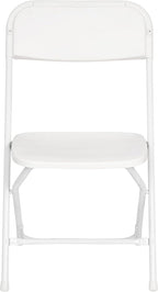 Flash Furniture Hercules Series Big & Tall Stackable Plastic Folding Chairs, Extra Wide Commercial Event Seats, Set of 4, White - Image 15