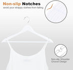 ELONG HOME Wooden Hangers 30 Pack, Wood Hangers - Image 2