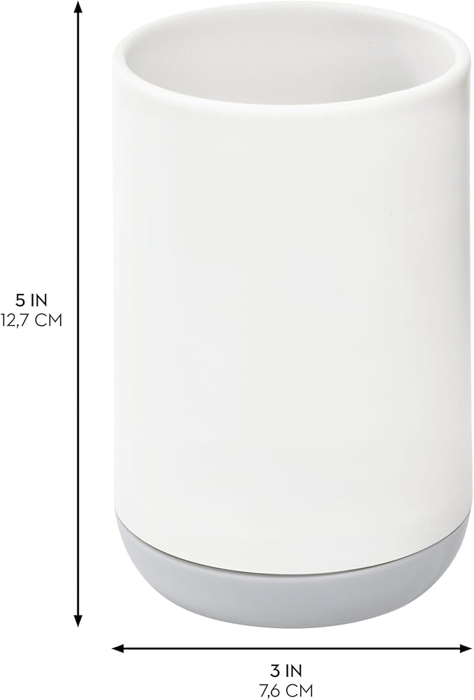 iDesign Toothbrush Holder for Normal Toothbrushes, Spin Brushes, and Toothpaste - Image 2
