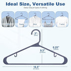 HOUSE DAY Plastic Hangers 20 Pack, Space Saving Clothes Hangers - Image 2