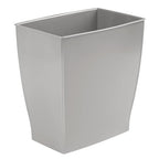 iDesign Small Plastic Bathroom Trash Can, Slim Rectangle Garbage Bin - Image 9