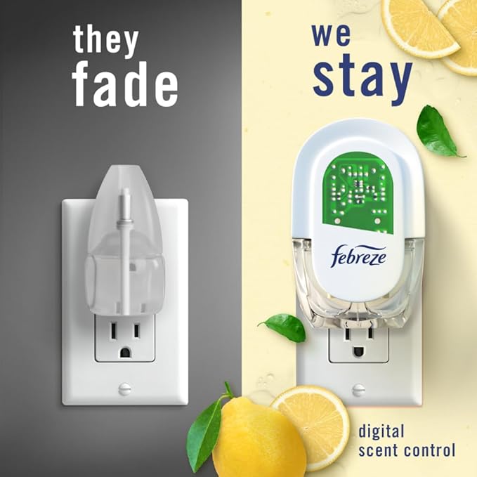 Febreze Plug In Air Freshener, Odor-Fighting Scented Oil Refill, Kitchen Odor - Image 4